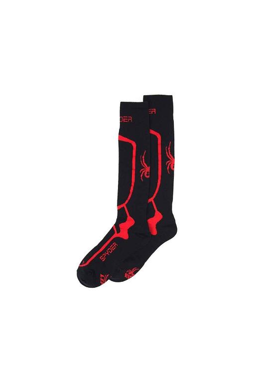 Calcetines de esquí Spyder Pro Liner Mediana Compresión Negros Para Hombre Mexico MX67213